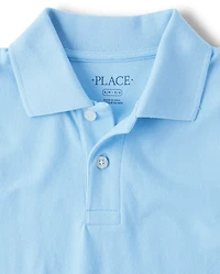 Polo piqué doux pour uniforme enfants