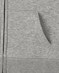 Sweat à capuche zippé uniforme unisexe pour tout-petit