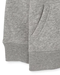 Sweat à capuche zippé uniforme unisexe pour tout-petit