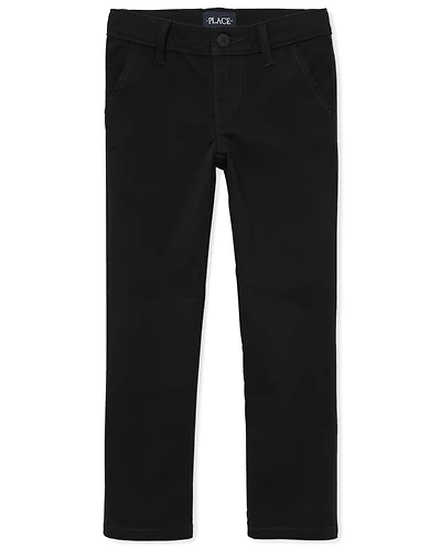 Pantalon chino skinny uniforme pour filles