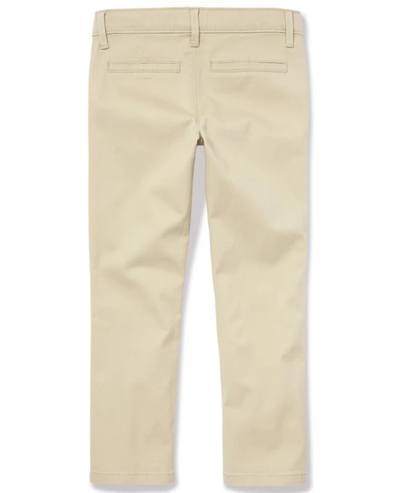 Girls Uniform Stretch Skinny Chino Pants