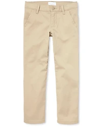 Girls Uniform Stretch Skinny Chino Pants