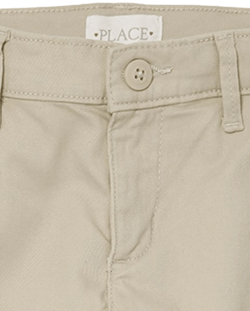 Pantalon chino skinny uniforme pour filles