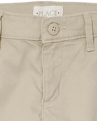 Pantalon chino skinny uniforme pour filles