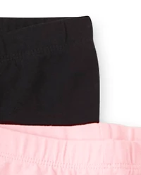 Lot de 2 leggings pour bébé et toute-petite fille
