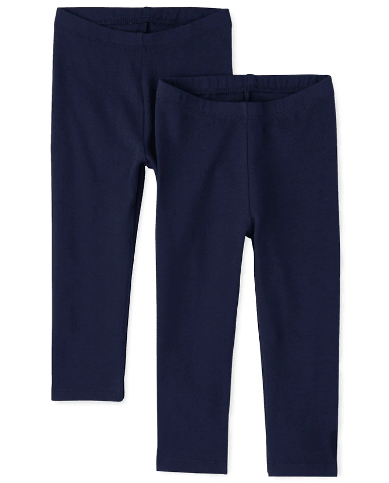 Baby And Toddler Girls Leggings 2-Pack