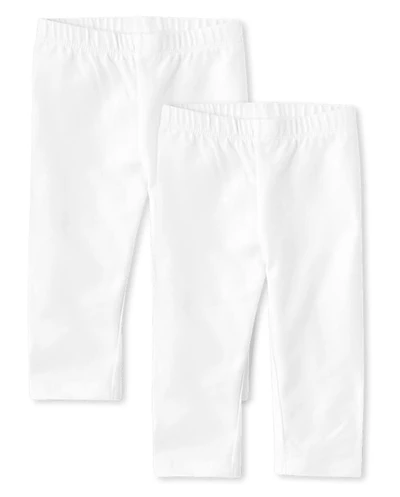 Baby And Toddler Girls Capri Leggings 2-Pack