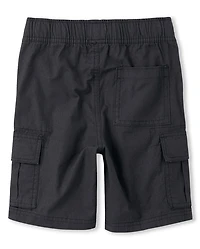 Boys Ripstop Pull On Cargo Shorts