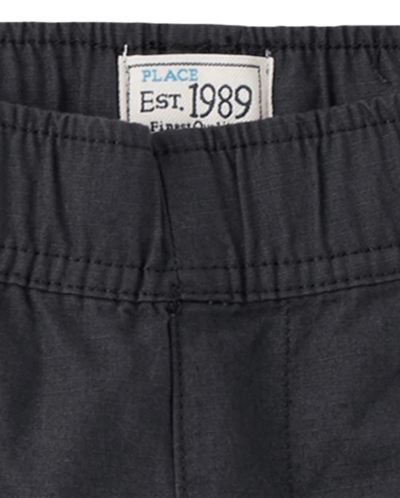 Boys Ripstop Pull On Cargo Shorts