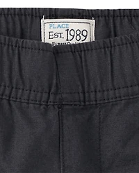 Boys Ripstop Pull On Cargo Shorts