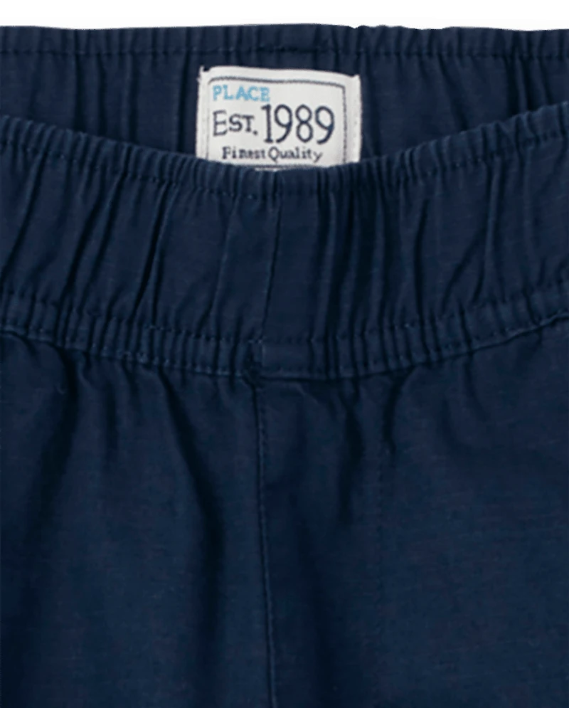Boys Ripstop Pull On Cargo Shorts