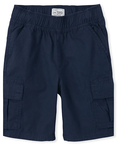 Boys Ripstop Pull On Cargo Shorts