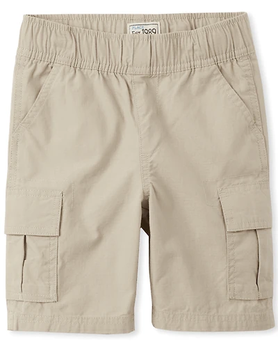 Boys Ripstop Pull On Cargo Shorts