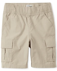 Boys Ripstop Pull On Cargo Shorts