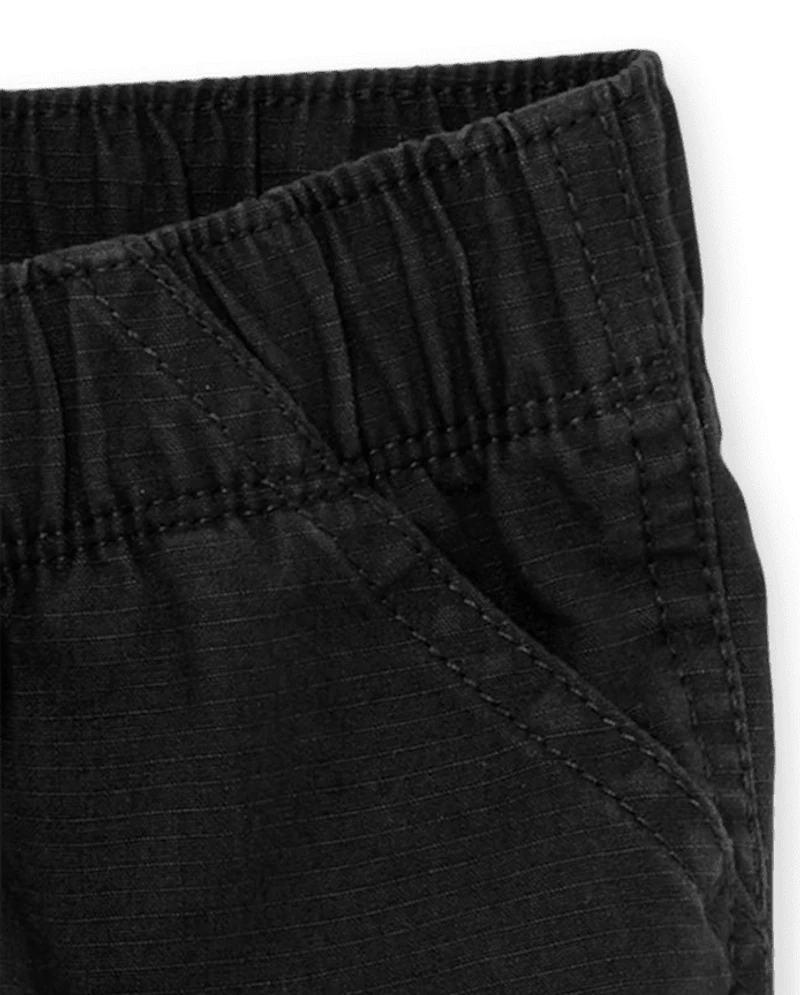 Toddler Boys Ripstop Pull On Cargo Shorts
