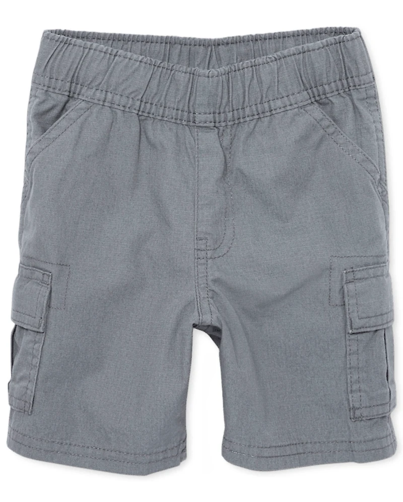 Toddler Boys Ripstop Pull On Cargo Shorts