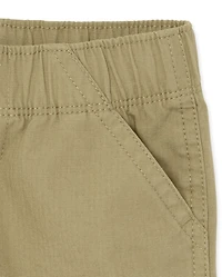 Toddler Boys Ripstop Pull On Cargo Shorts