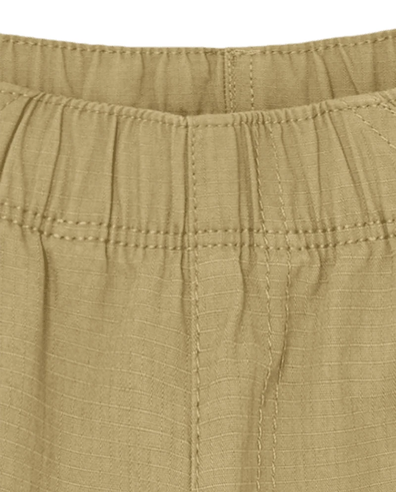Toddler Boys Ripstop Pull On Cargo Shorts