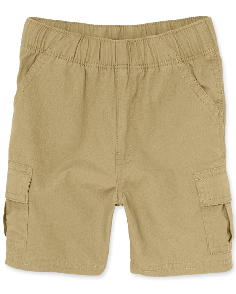 Toddler Boys Ripstop Pull On Cargo Shorts