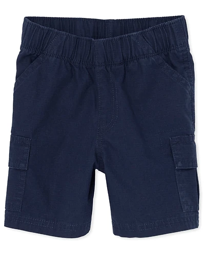Toddler Boys Ripstop Pull On Cargo Shorts