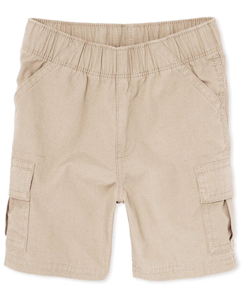 Toddler Boys Ripstop Pull On Cargo Shorts