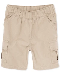 Toddler Boys Ripstop Pull On Cargo Shorts