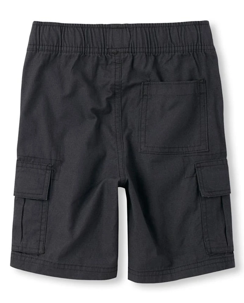 Boys Ripstop Pull On Cargo Shorts