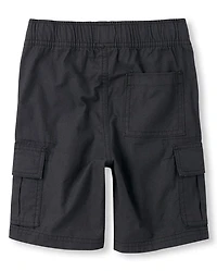Boys Ripstop Pull On Cargo Shorts