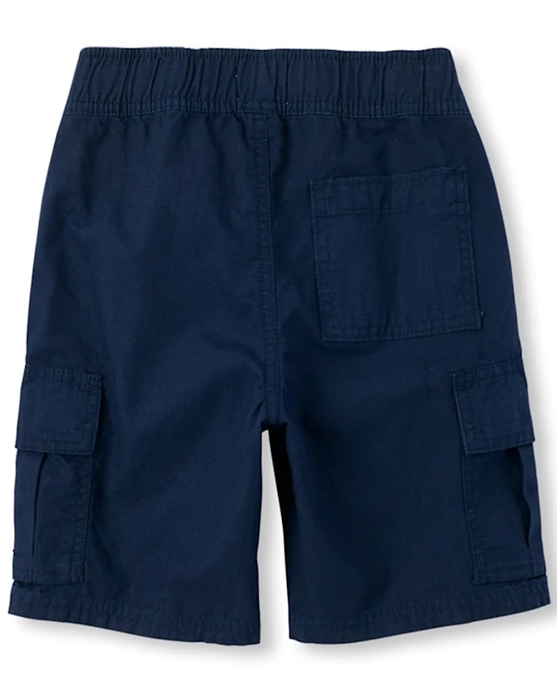Boys Ripstop Pull On Cargo Shorts