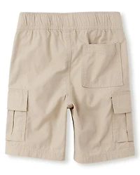 Boys Ripstop Pull On Cargo Shorts