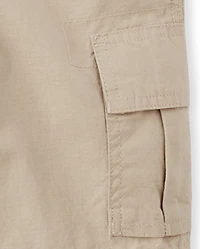 Boys Ripstop Pull On Cargo Shorts