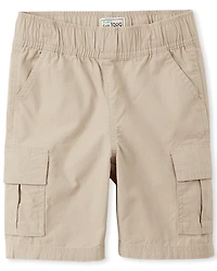 Boys Ripstop Pull On Cargo Shorts