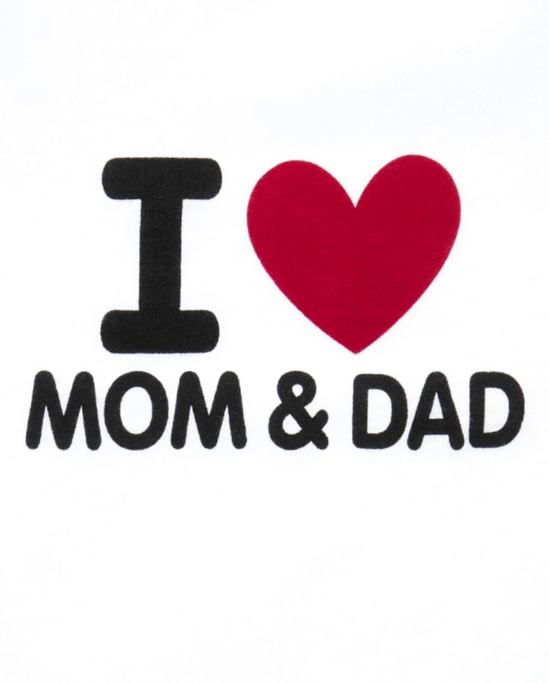 Baby Mom And Dad Graphic Bodysuit