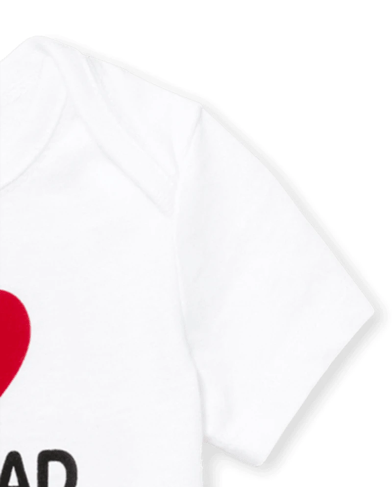 Baby Mom And Dad Graphic Bodysuit