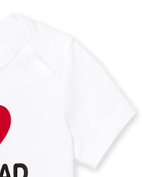 Baby Mom And Dad Graphic Bodysuit