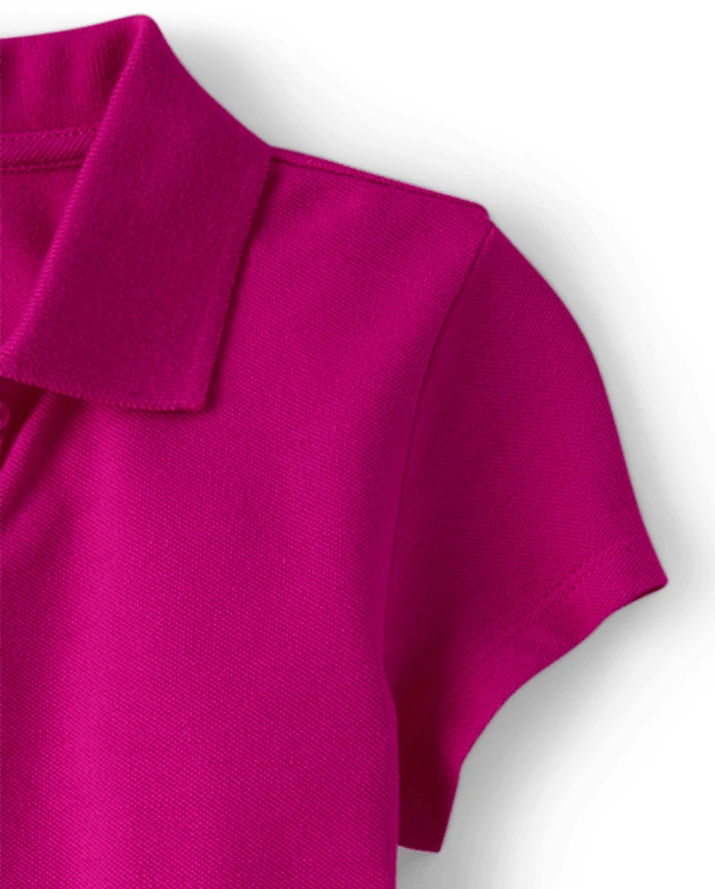 Girls Uniform Soft Pique Polo Dress