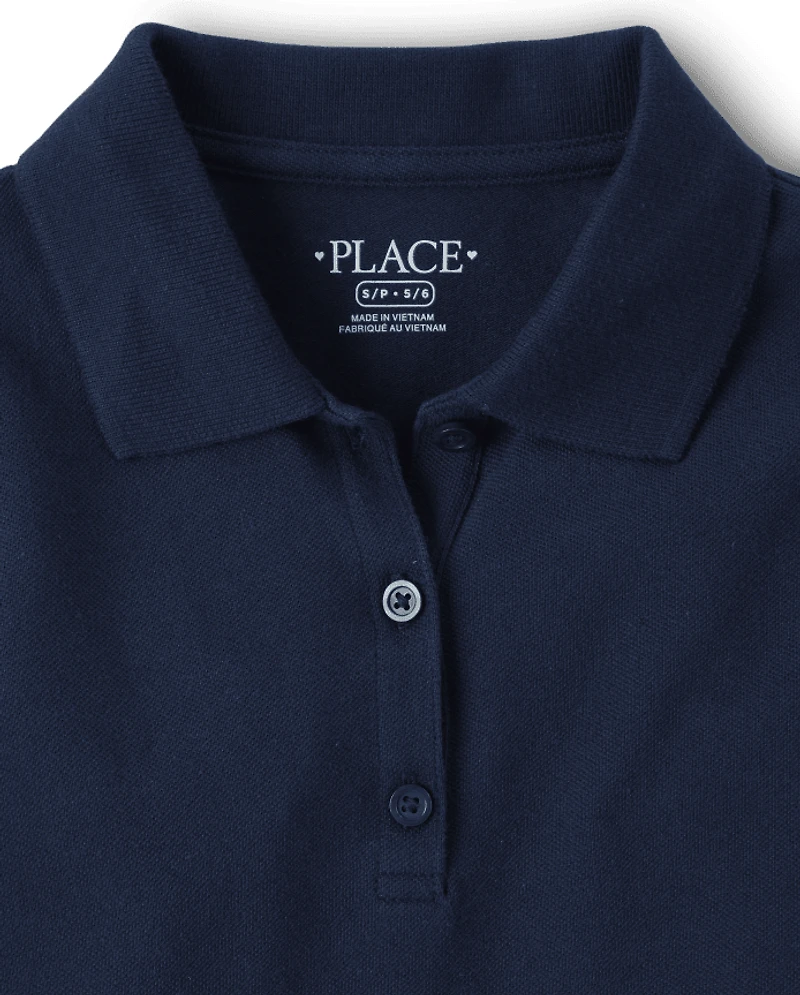 Girls Uniform Soft Pique Polo Dress