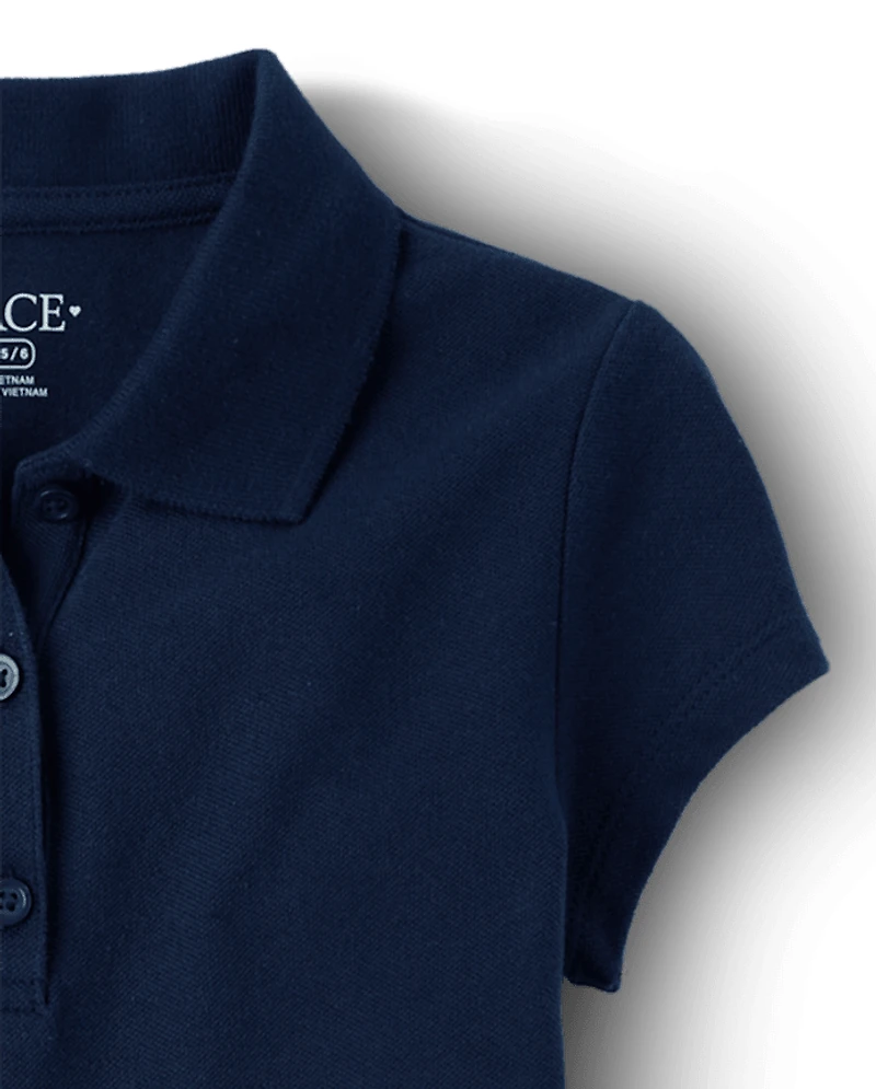Girls Uniform Soft Pique Polo Dress