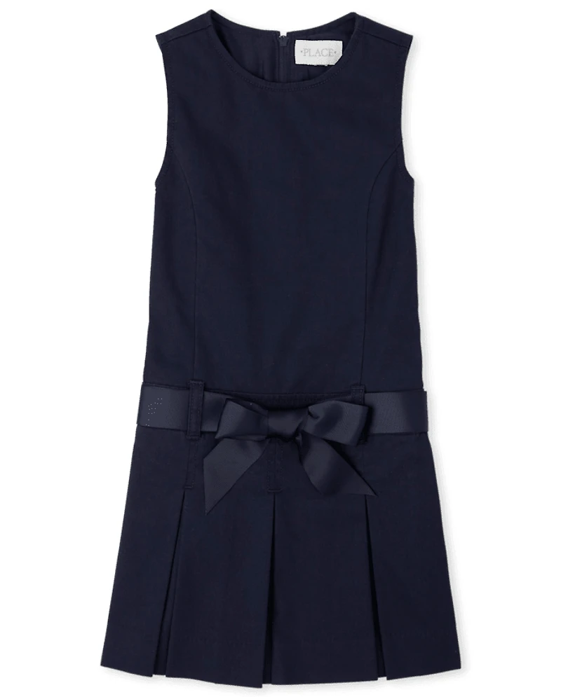 Girls Uniform Bow Jumper
