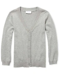 Girls V Neck Boyfriend Fit Cardigan