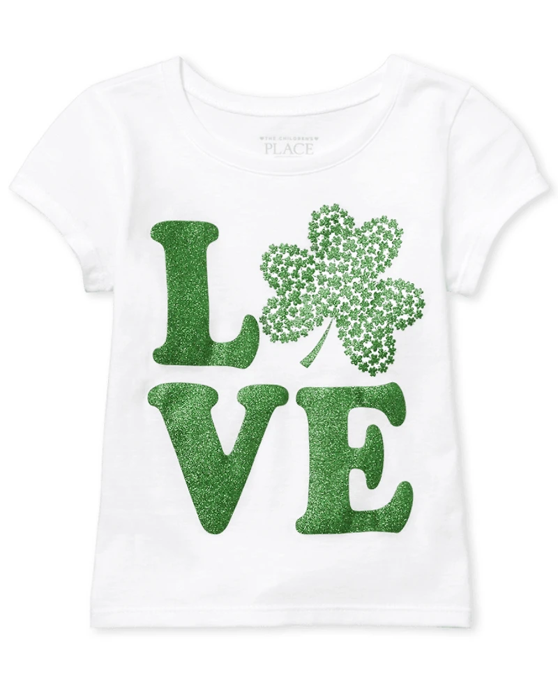Baby And Toddler Girls St. Patrick's Day Graphic Tee