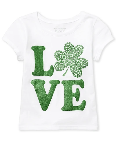 Baby And Toddler Girls St. Patrick's Day Graphic Tee