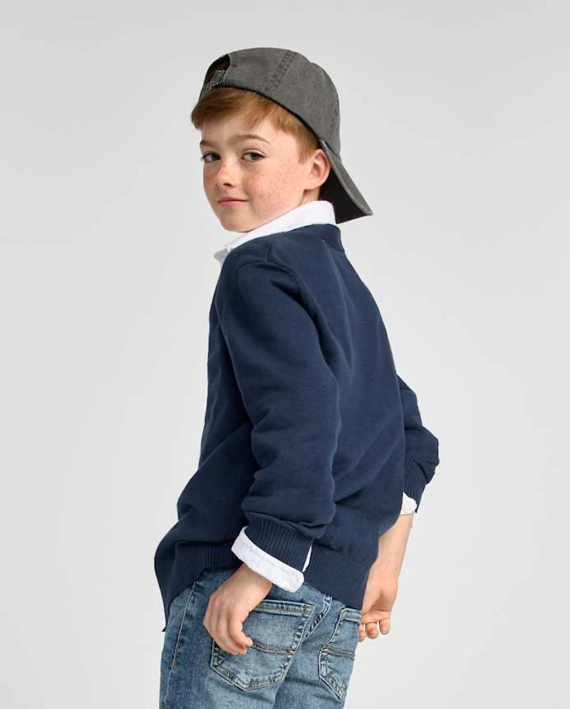 Boys V Neck Cardigan