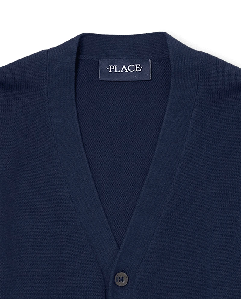 Boys V Neck Cardigan