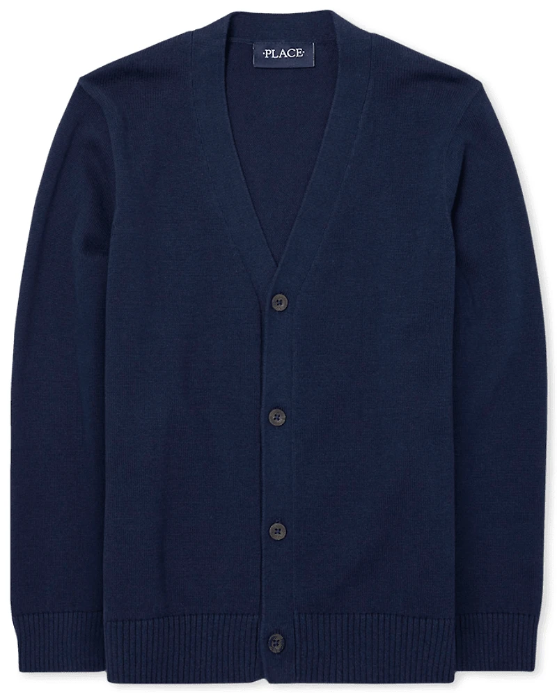 Boys V Neck Cardigan