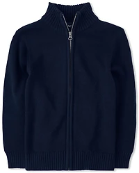Boys Zip Up Sweater