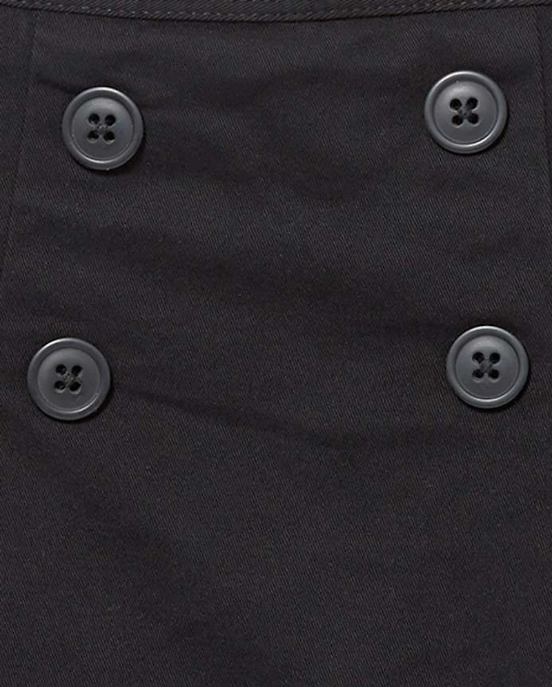 Girls Uniform Stretch Button Skort