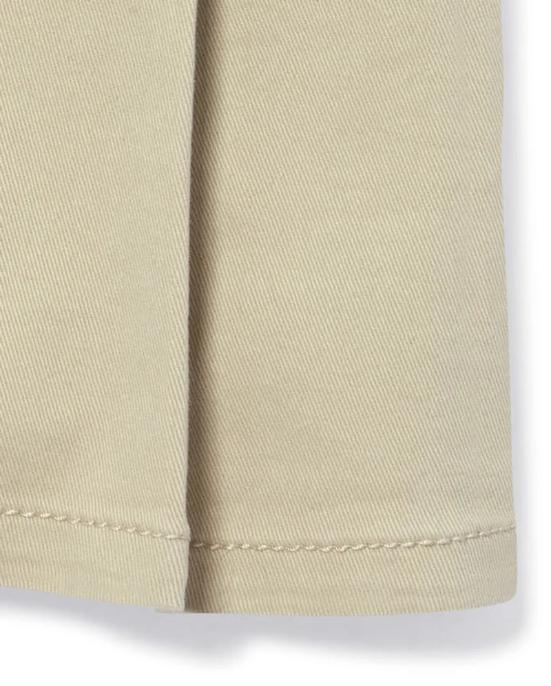 Girls Uniform Stretch Button Skort