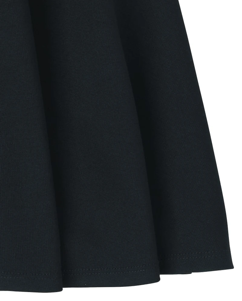 Girls Uniform Ponte Knit Skort