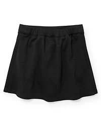 Toddler Girls Uniform Ponte Knit Button Skort